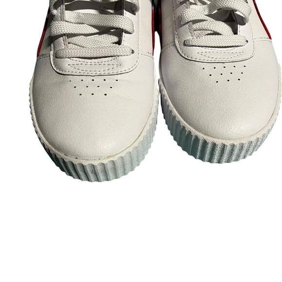 Puma Carina Tie Dye Women's Athletic Shoe White Rainbow Size 7.5 Tennis Sneakers - Picture 13 of 13